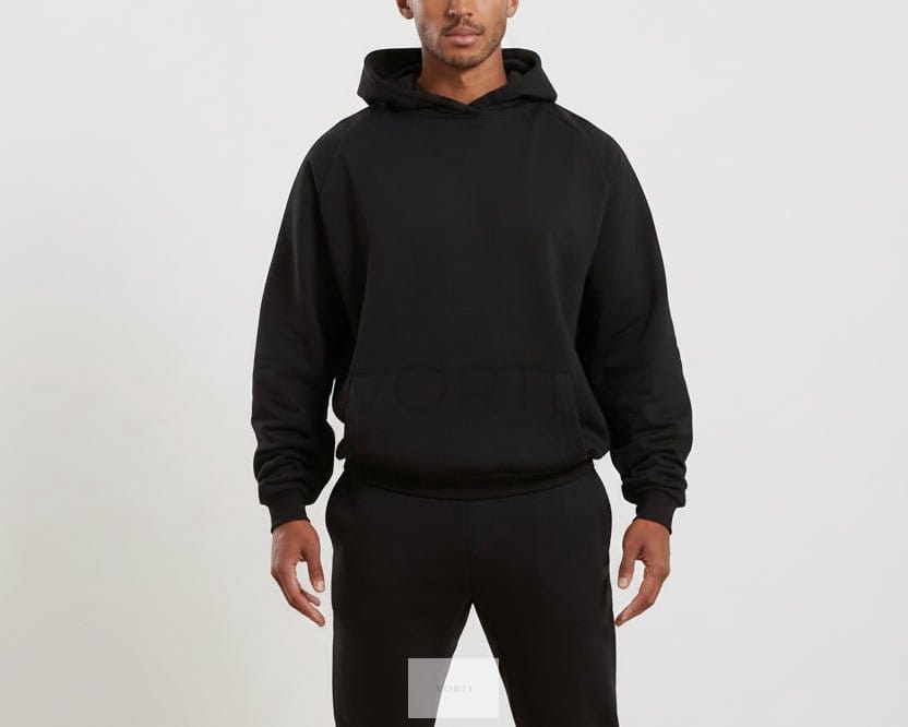 Vorti Classic Fleece Hoodie - Black