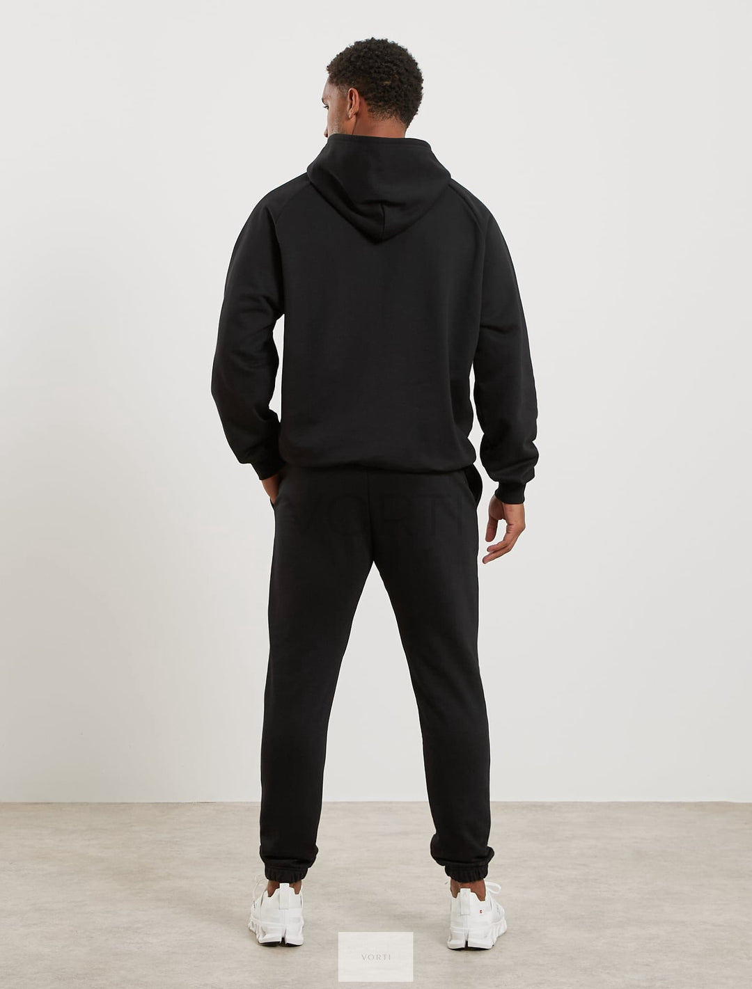 Vorti Classic Fleece Hoodie - Black