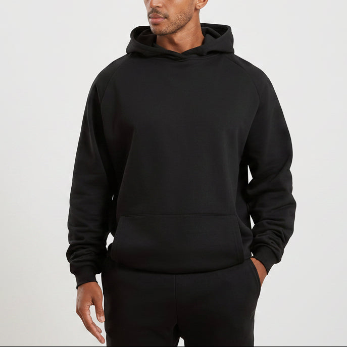 Hoodie Clássico de Lã - Preto