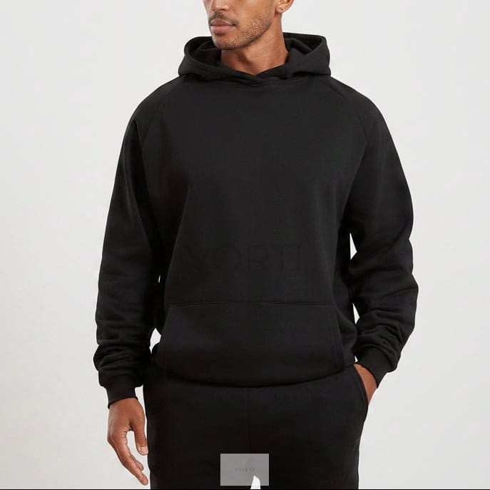 Vorti Classic Fleece Hoodie - Black