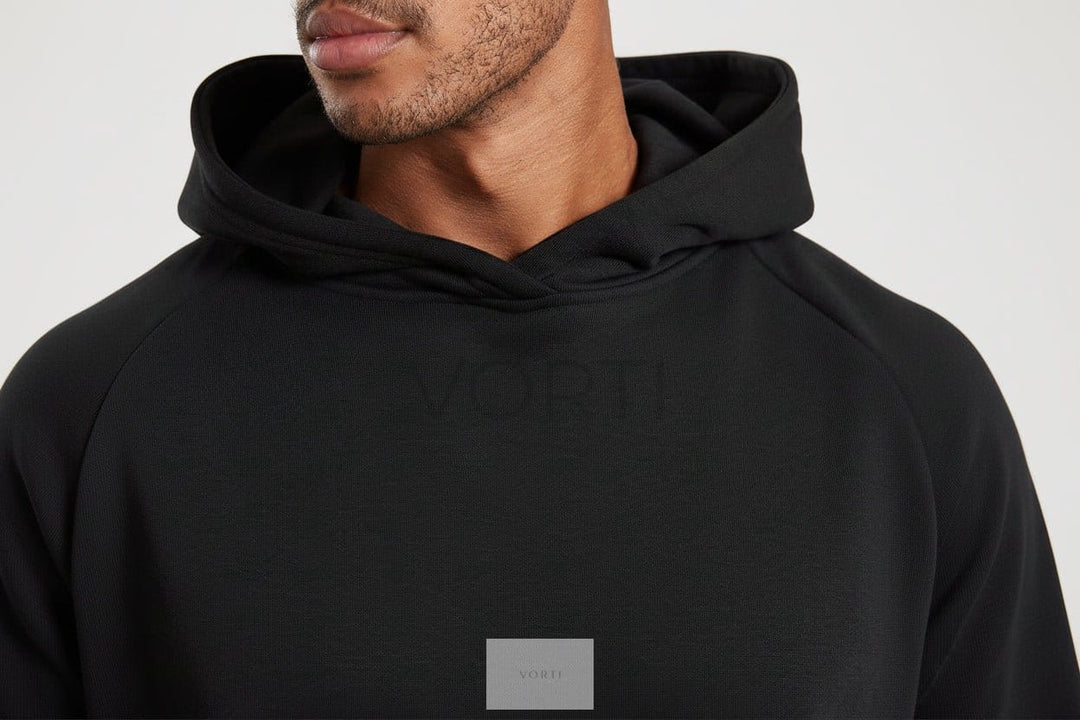 Vorti Classic Fleece Hoodie - Black