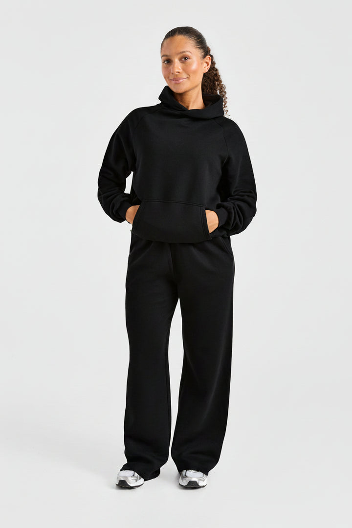 Vorti Sports Collective Oversized Straight Leg Joggers - Black