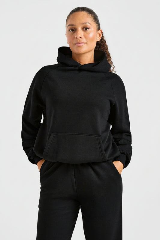Sports Collective Oversized Hoodie - Black