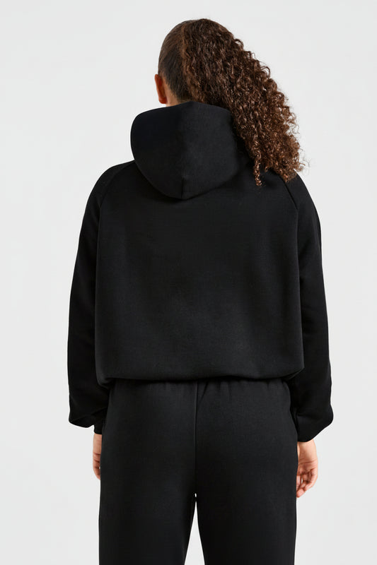 Sports Collective Oversized Hoodie - Black