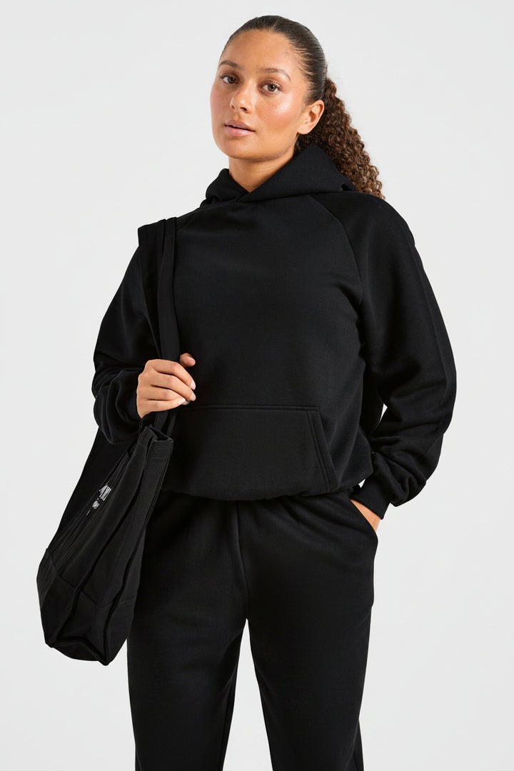 Vorti Sports Collective Oversized Hoodie - Black