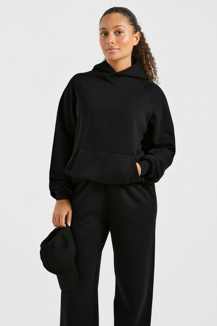 Vorti Sports Collective Oversized Hoodie - Black