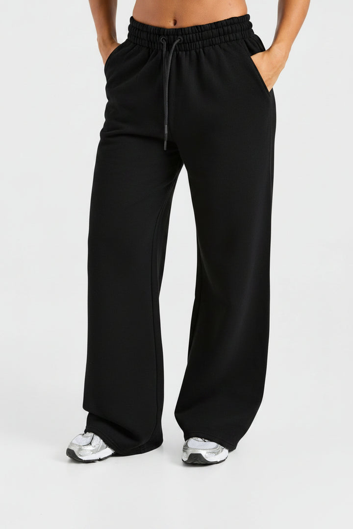 Vorti Sports Collective Oversized Straight Leg Joggers - Black
