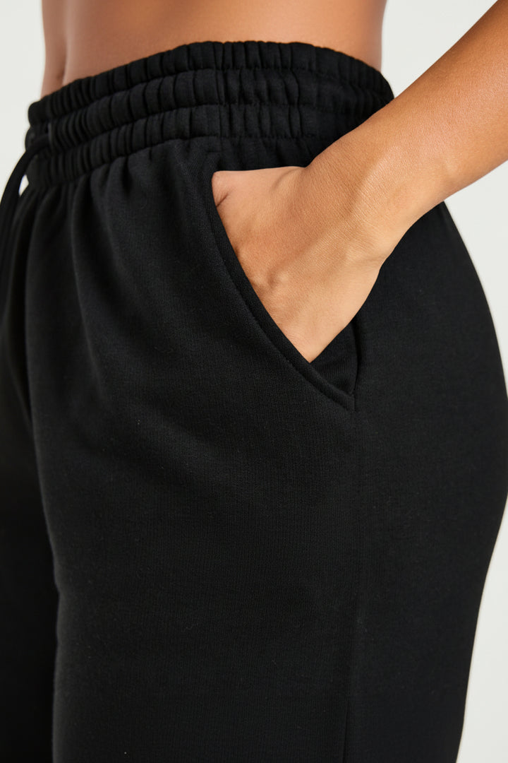 Vorti Sports Collective Oversized Straight Leg Joggers - Black