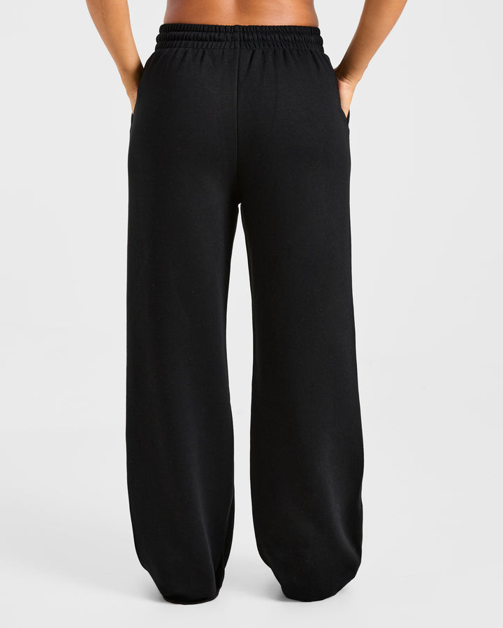 Vorti Sports Collective Oversized Straight Leg Joggers - Black