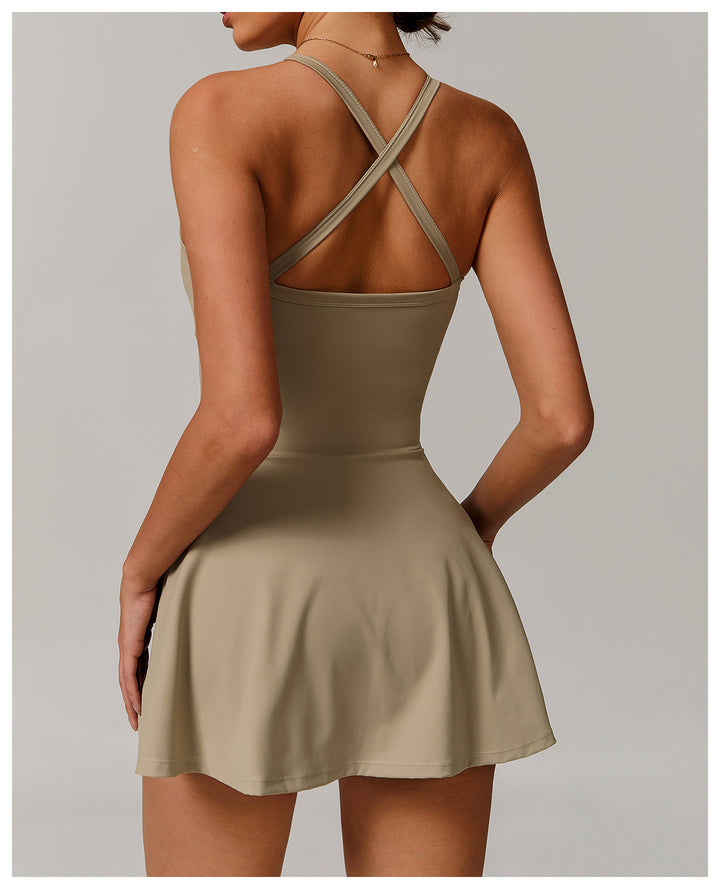 Vorti Twist Front Tennis Dress