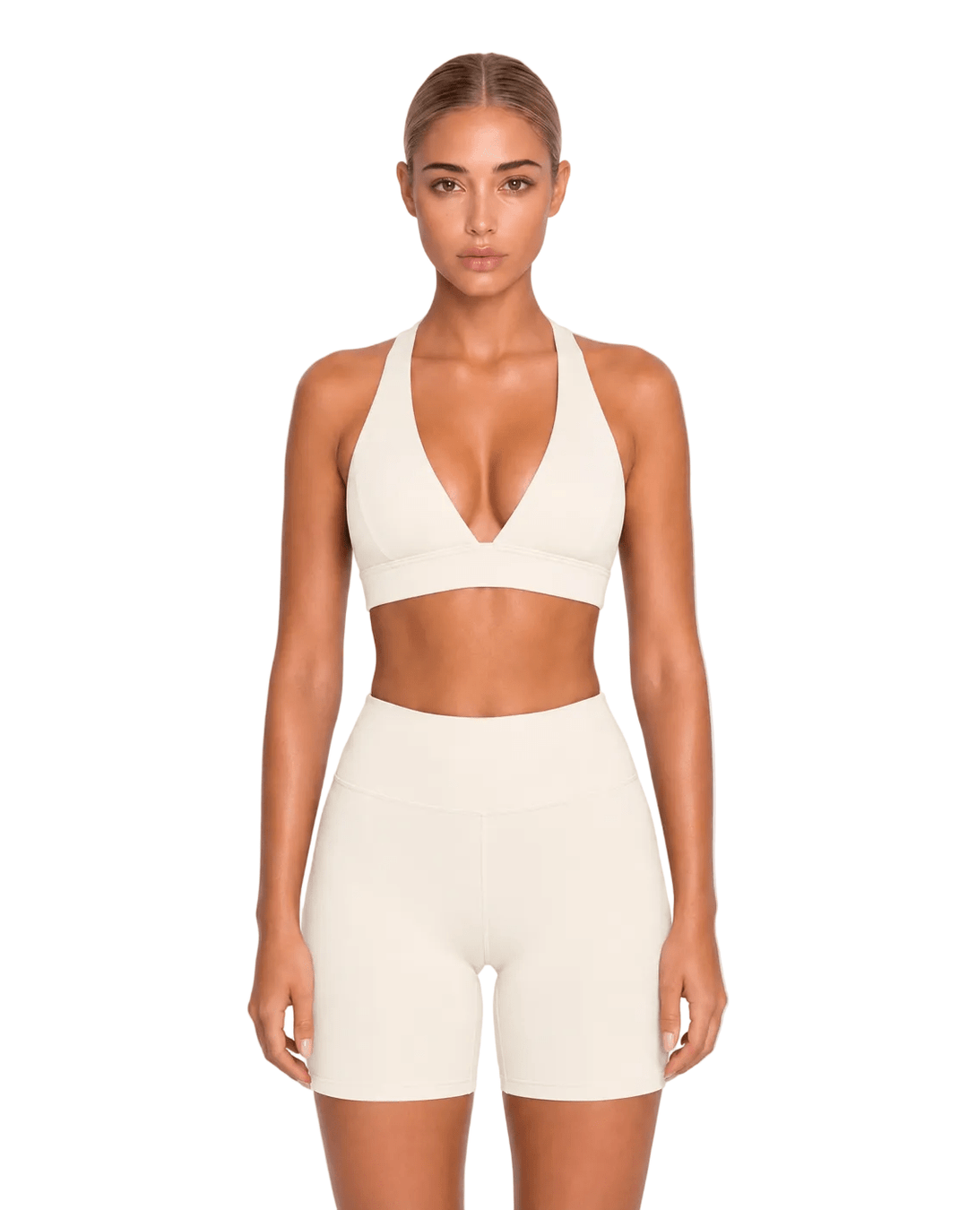 Vorti Deep V Neck Sports Bra 0 - Vorti