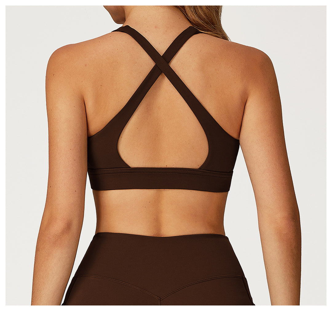 Vorti Deep V Neck Sports Bra