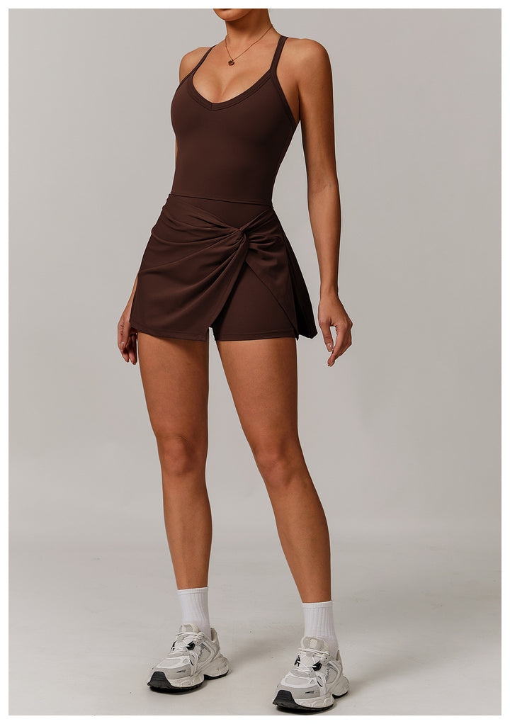 Vorti Twist Front Tennis Dress