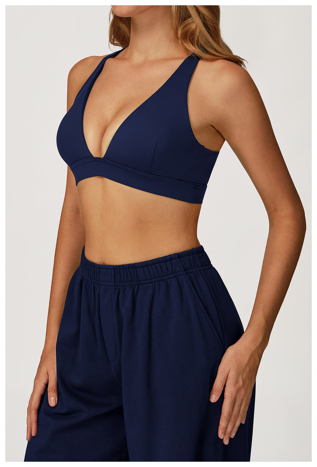 Vorti Deep V Neck Sports Bra