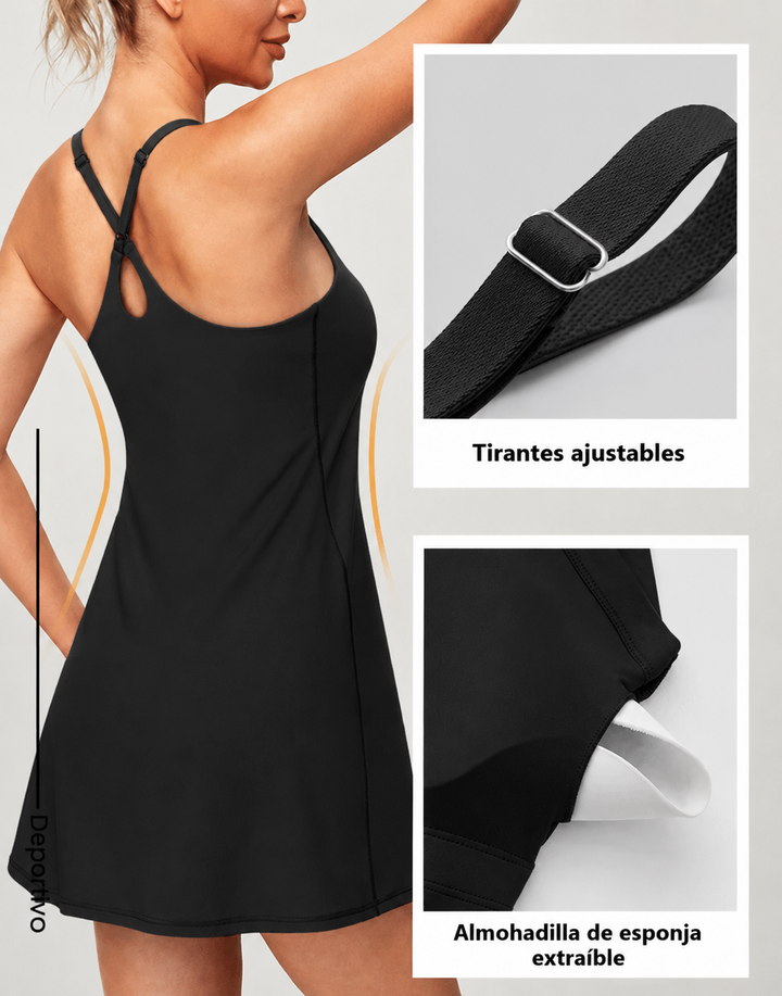 Vestido Deportivo de Golf y Tenis de Secado Rápido