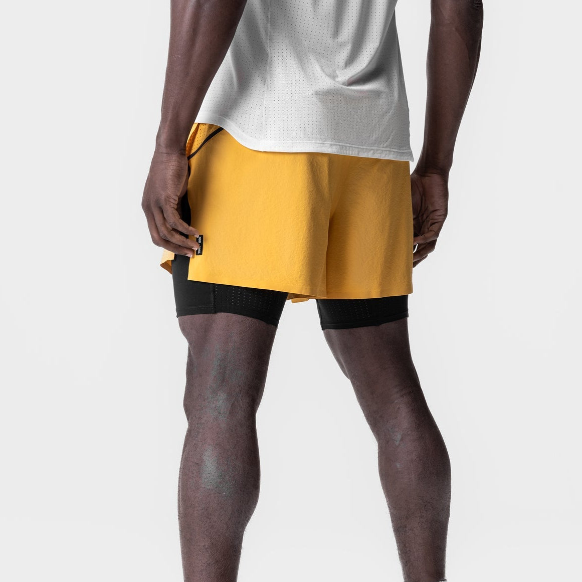 Vorti AeroSplit Shorts 4 High Split Liner Short - Amber