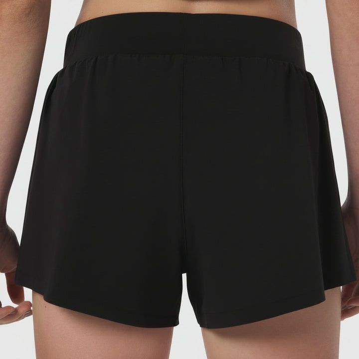 Vorti Side Split Run Short - Black