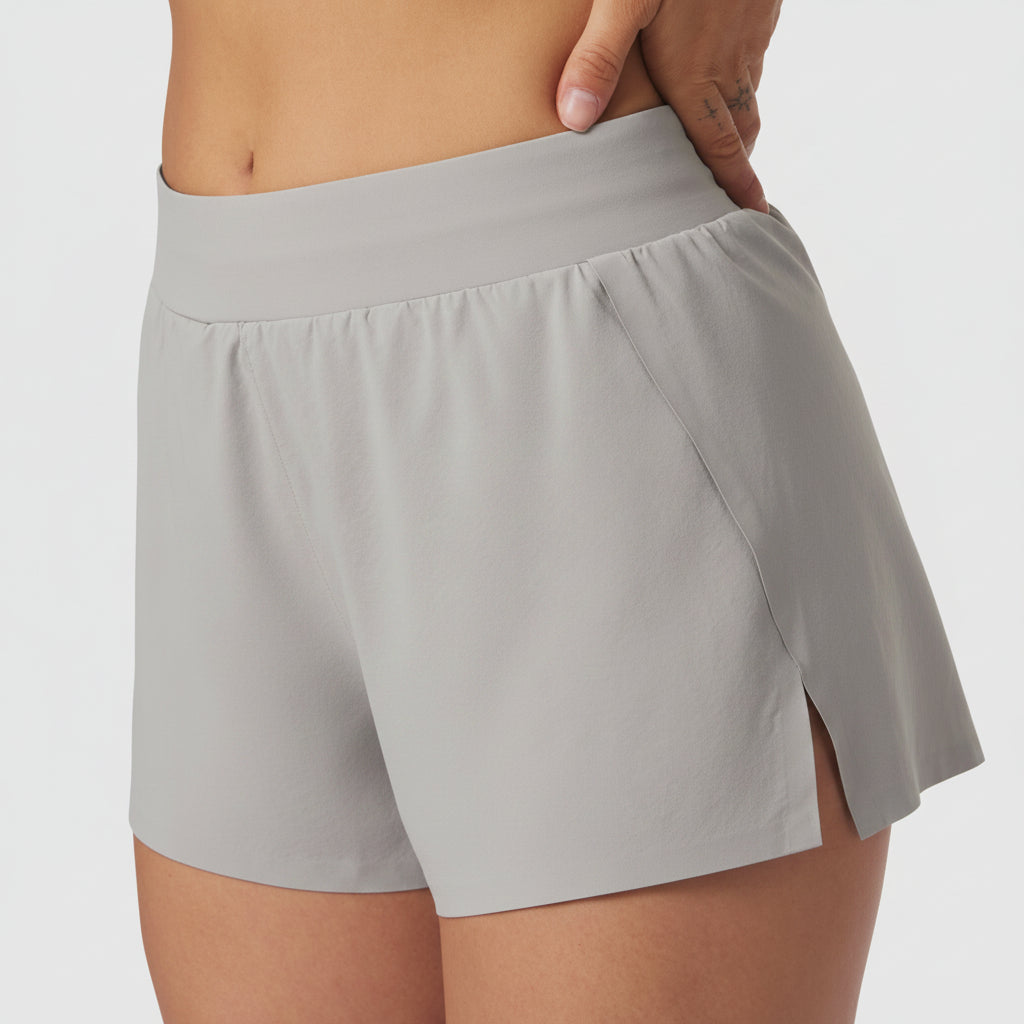 Vorti Side Split Run Short - Slate Grey
