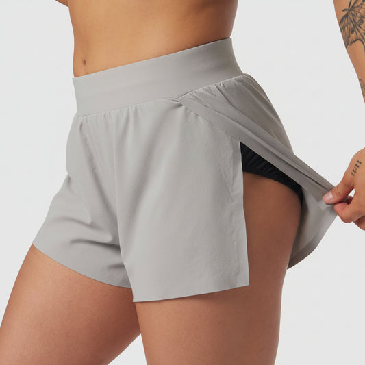 W026. Aerotex™ Side Split Run Short - Slate Grey