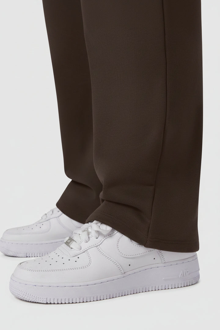 Vorti ® Terry Straight Leg Sweats - Dark Earth