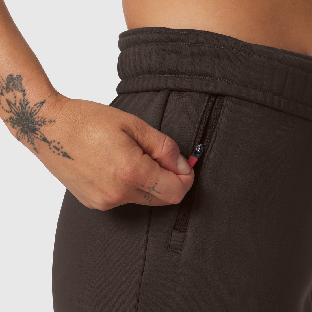 Vorti ® Terry Straight Leg Sweats - Dark Earth