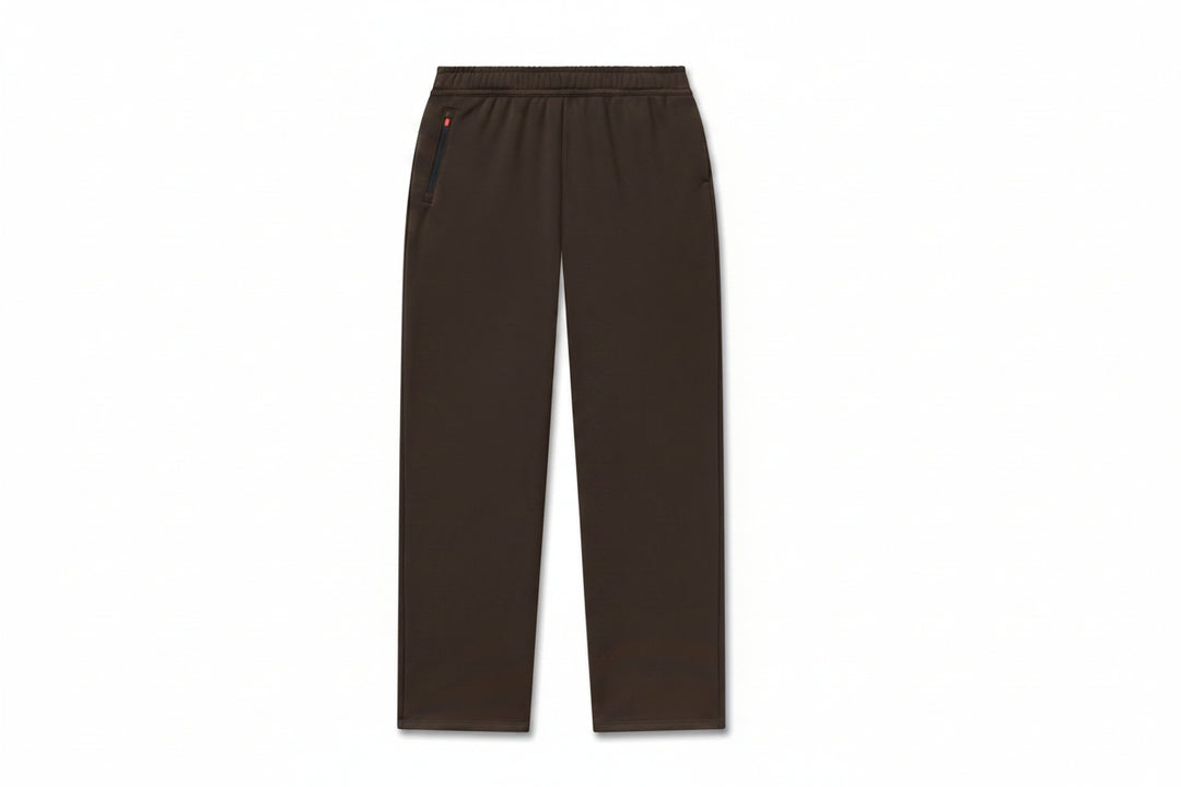 Vorti ® Terry Straight Leg Sweats - Dark Earth