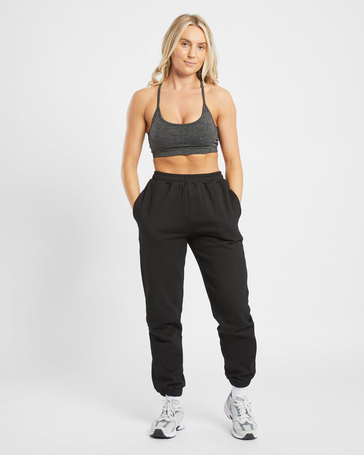 Vorti Premium Oversized Joggers - Black