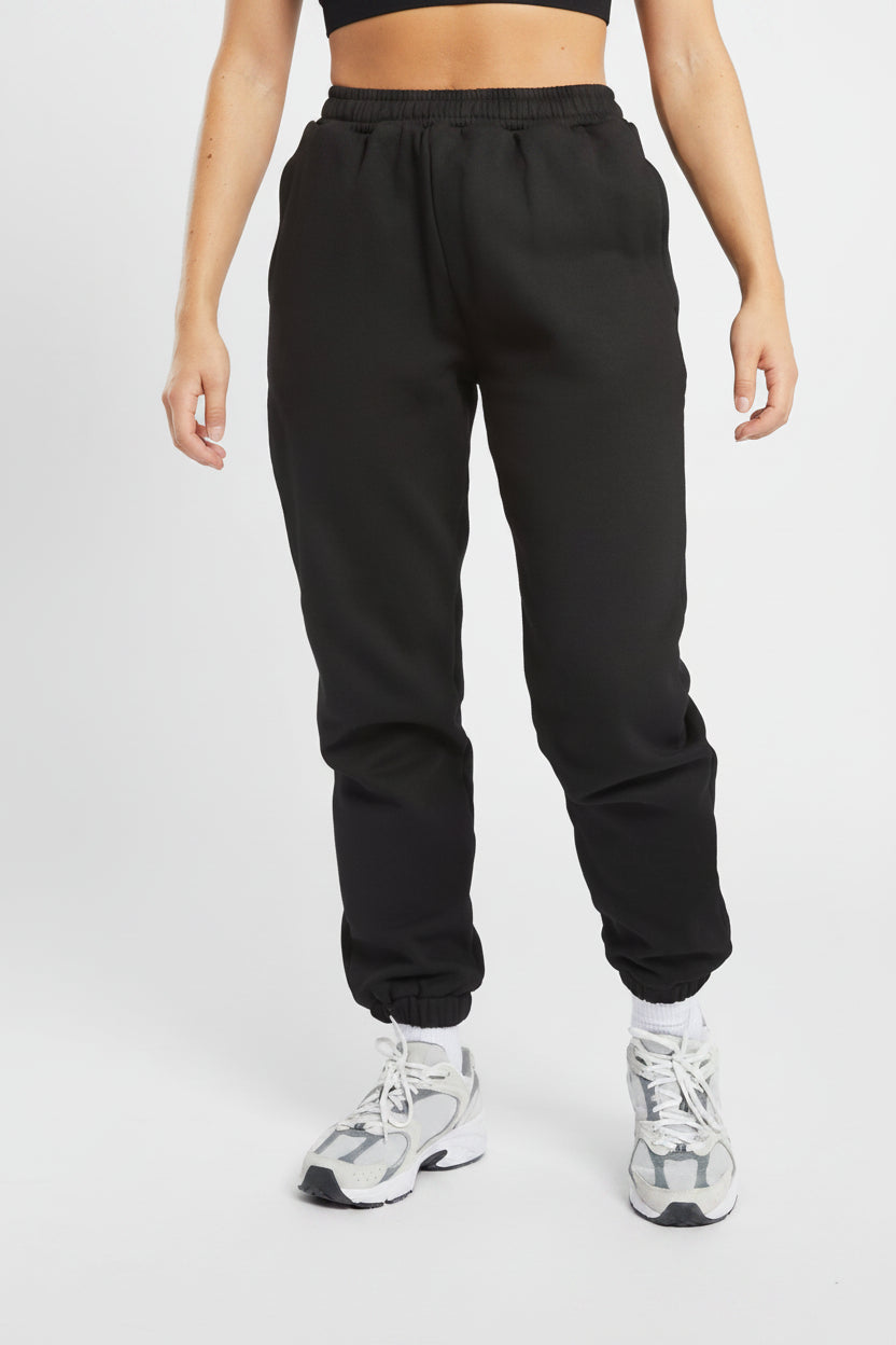 Premium Oversized Joggers - Black