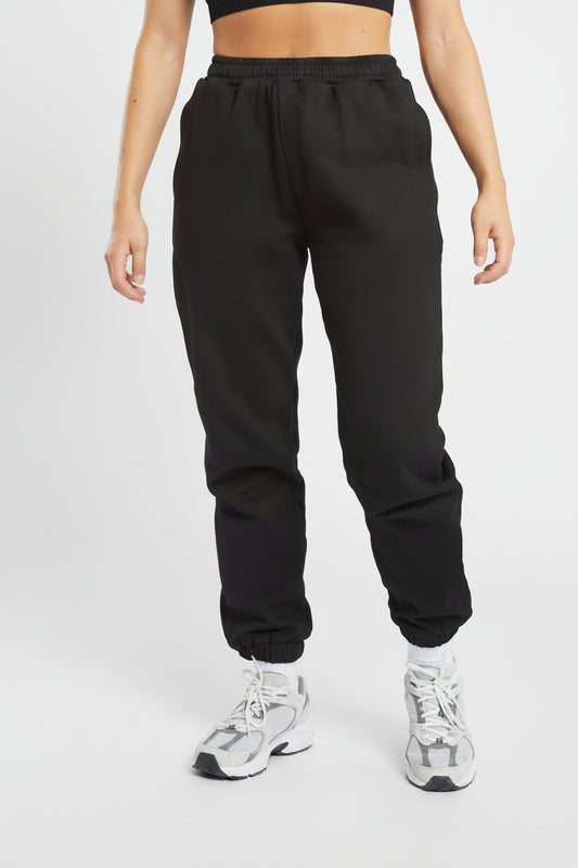 Premium Oversized Joggers - Black