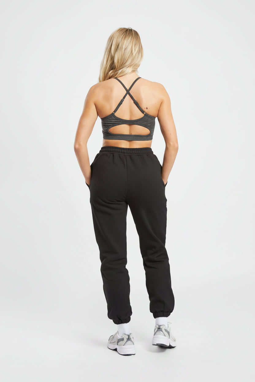 Vorti Premium Oversized Joggers - Black