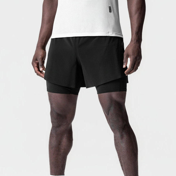 Vorti AeroSplit Shorts 4 High Split Liner Short - Black