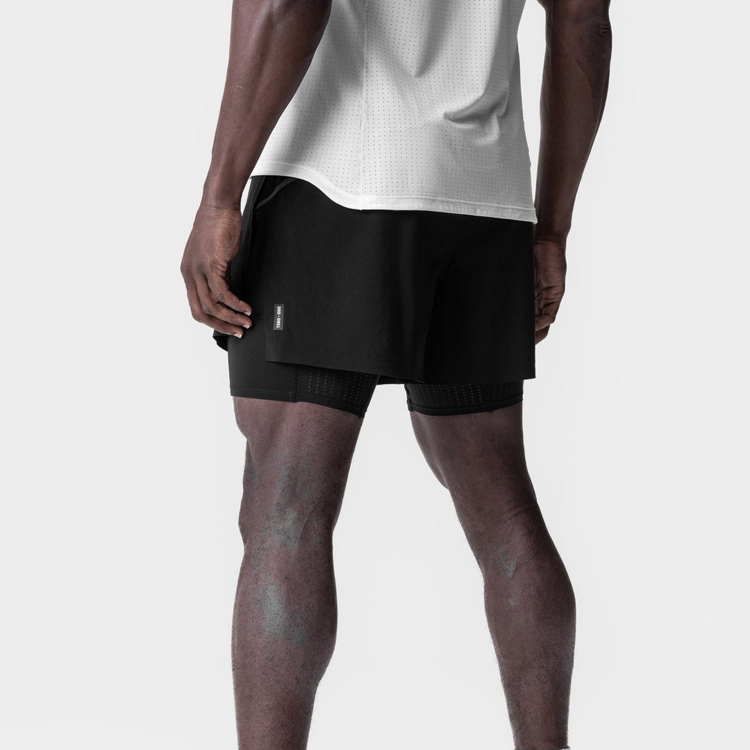 Vorti AeroSplit Shorts 4 High Split Liner Short - Black