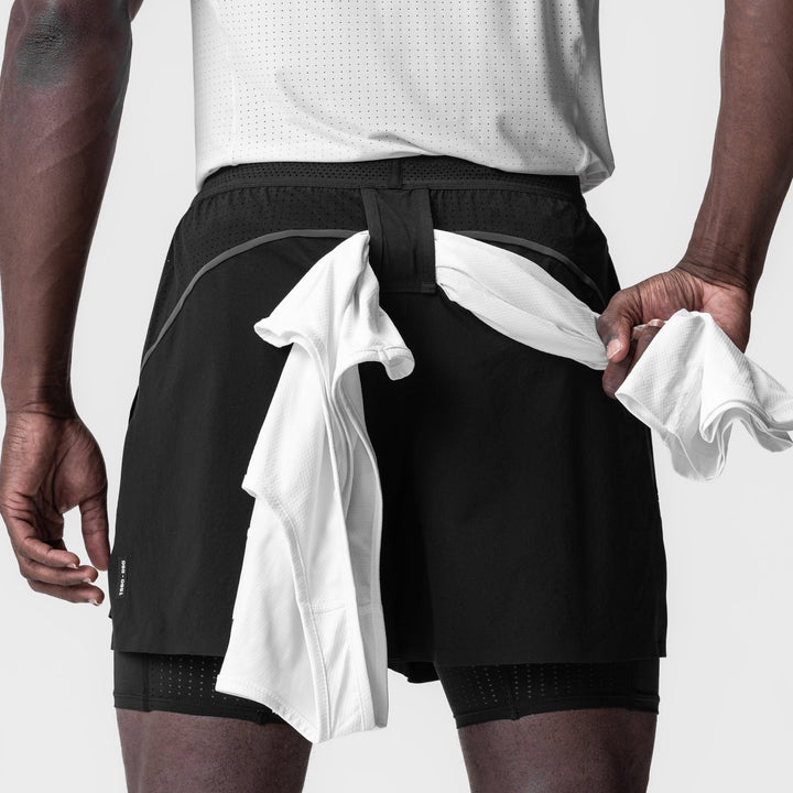 Vorti AeroSplit Shorts 4 High Split Liner Short - Black