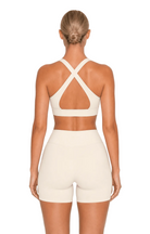 Vorti Deep V Neck Sports Bra 0 - Vorti