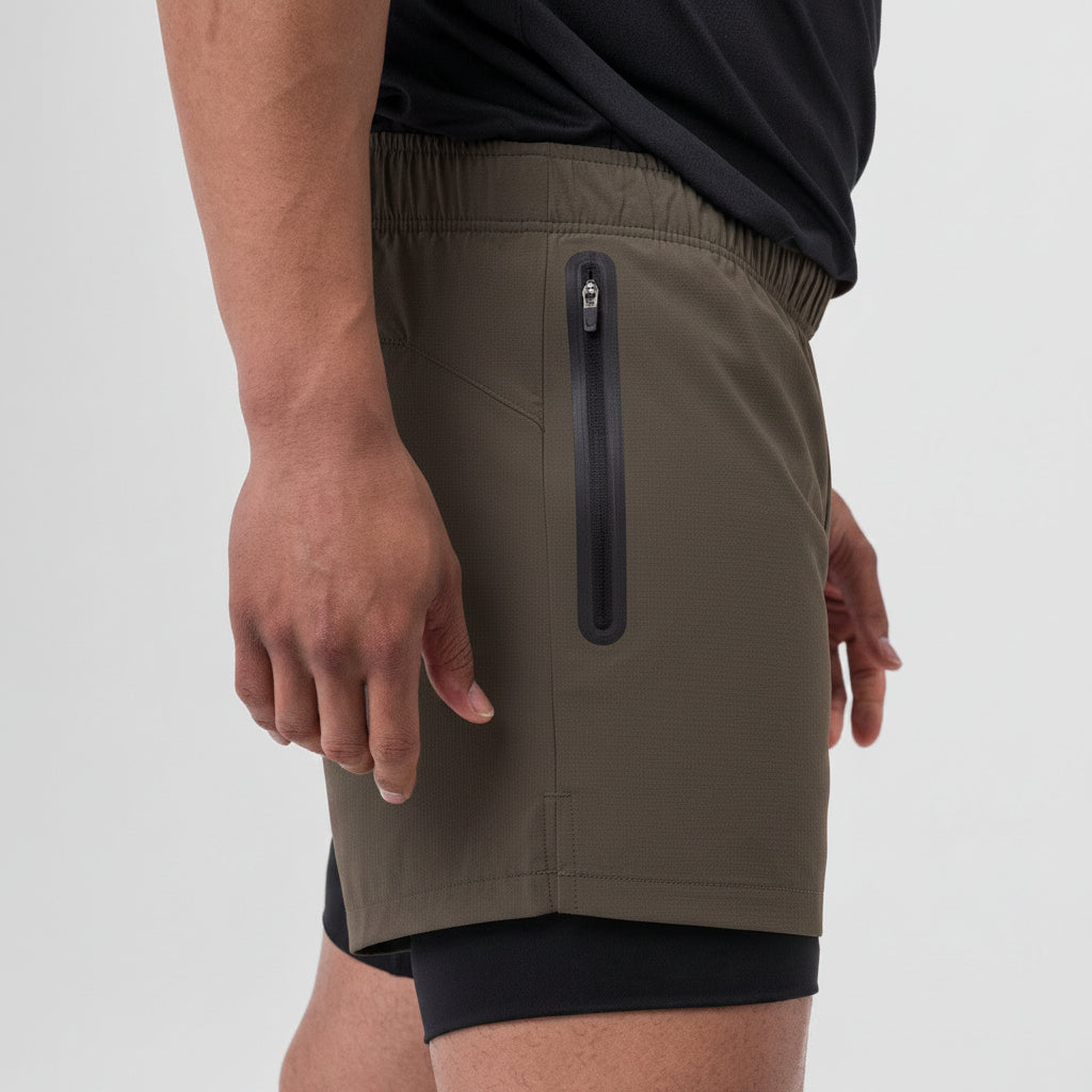 Vorti Liner Short - Deep Taupe