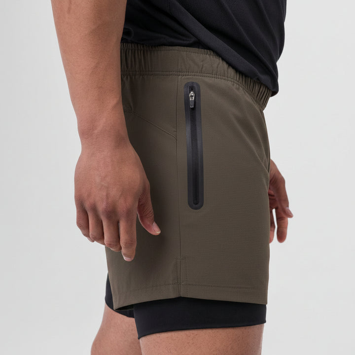 Vorti Liner Short - Deep Taupe