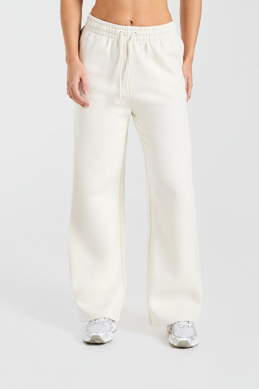 Sports Collective Oversized Straight Leg Joggers - Off White/Green