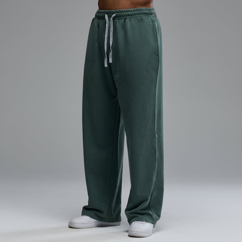 Vorti Washed Straight Leg Pants – Sage