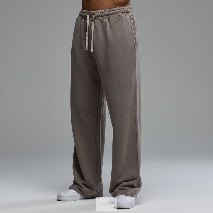 Vorti Washed Straight Leg Pants – Mushroom