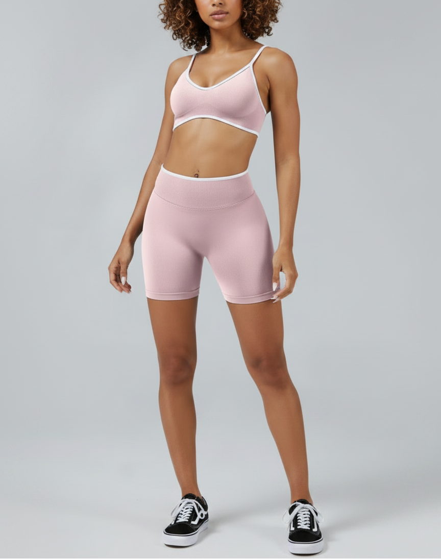 Vorti Ribbed Seamless Set — Top & Leggings