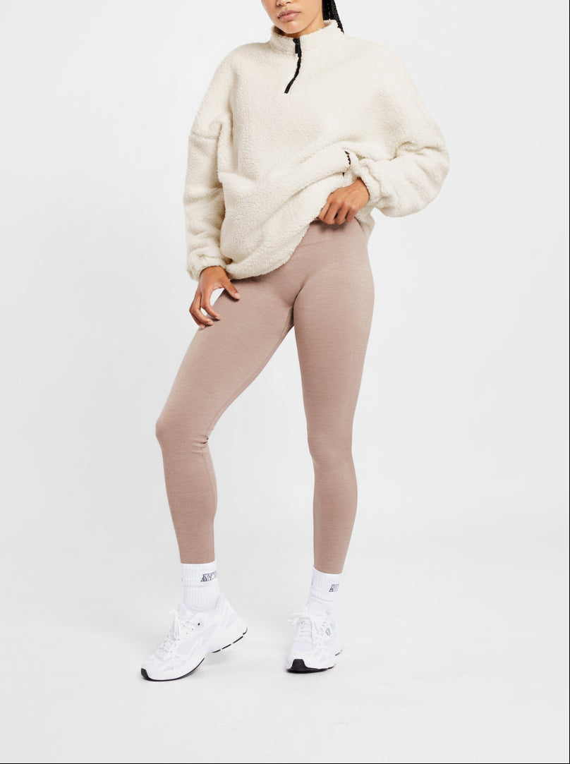 Vorti Varsity Oversized Fleece - Cream