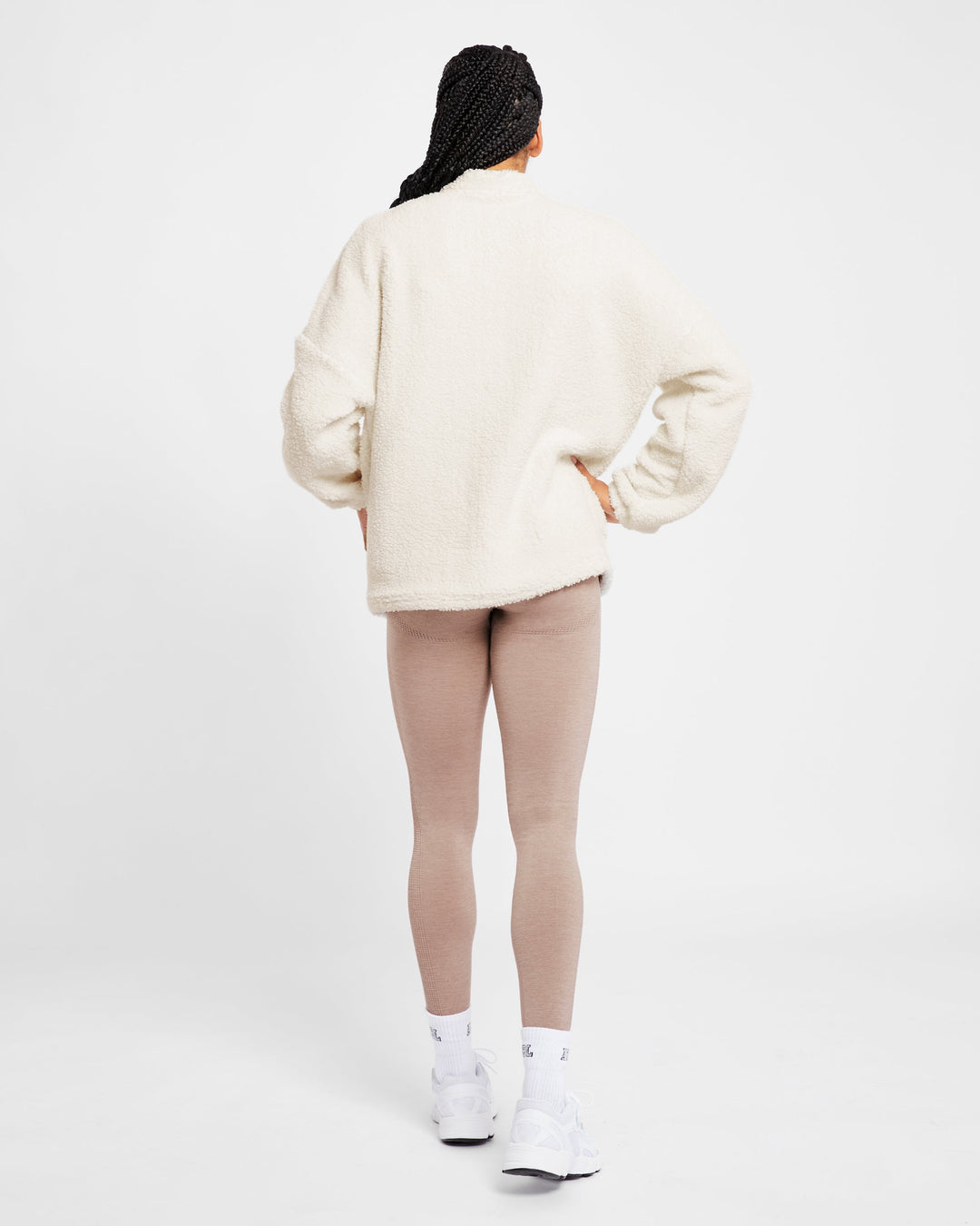 Vorti Varsity Oversized Fleece - Cream