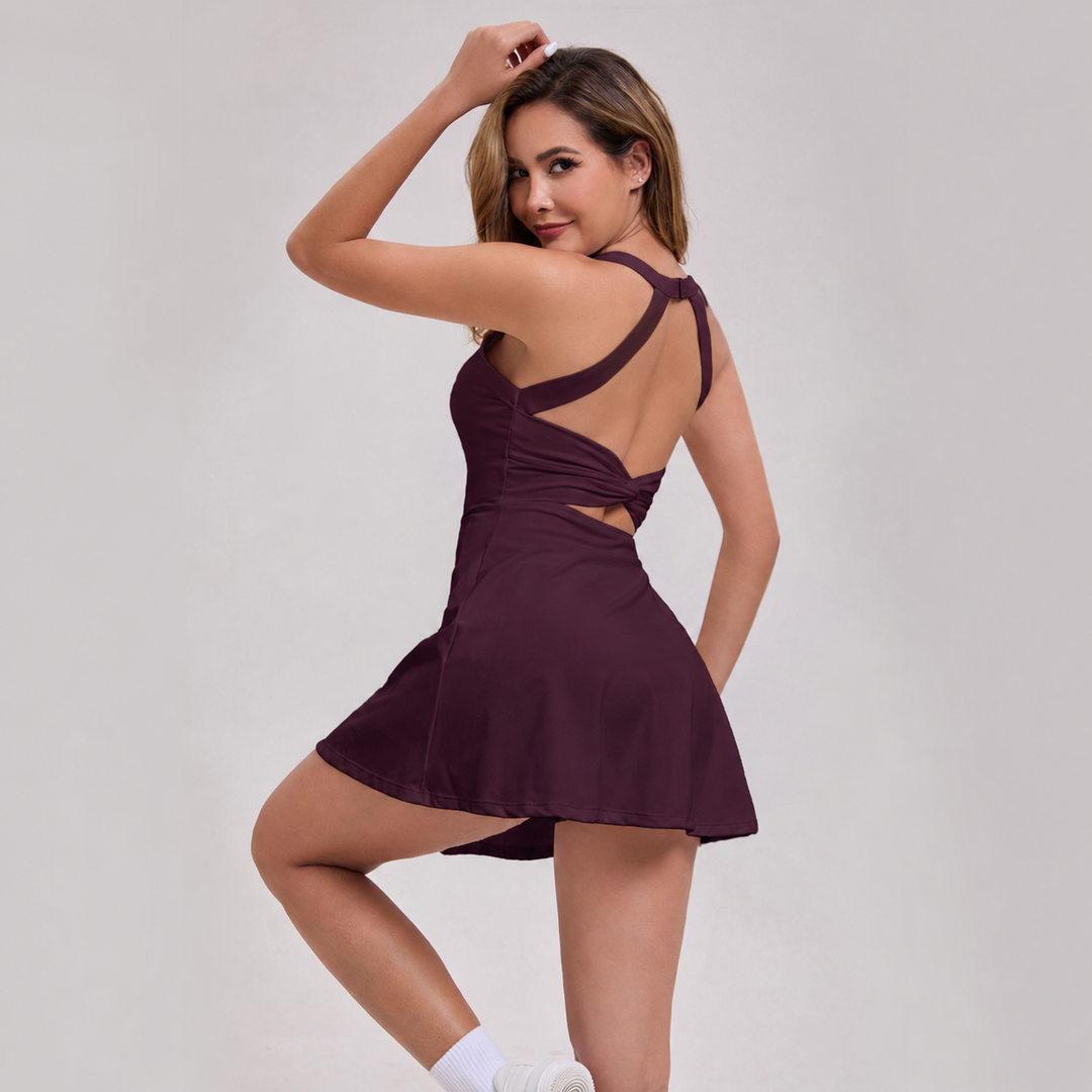 Vestido Deportivo Vorti Espalda Descubierta - Halter Beauty Back