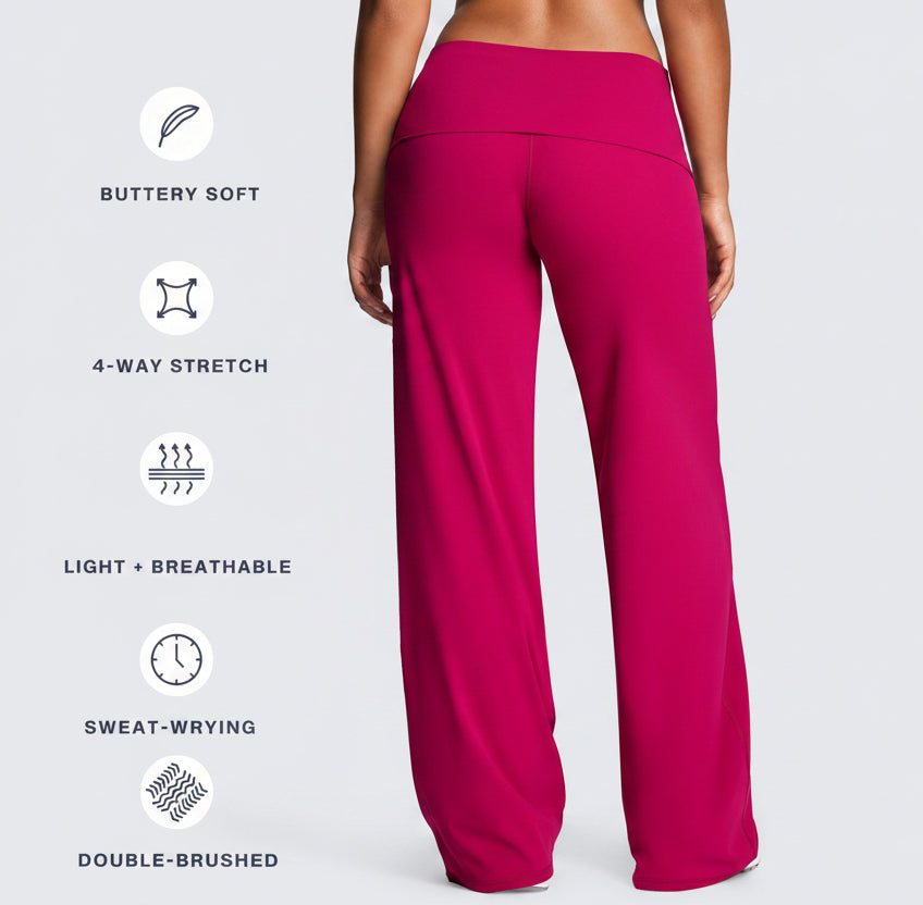 Vorti Fold-Over Wide Leg Bottoms 33