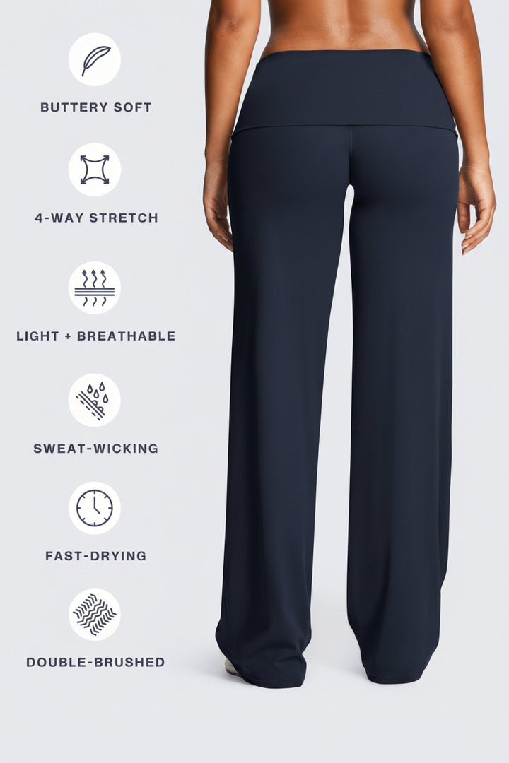 Vorti Fold-Over Wide Leg Bottoms 35