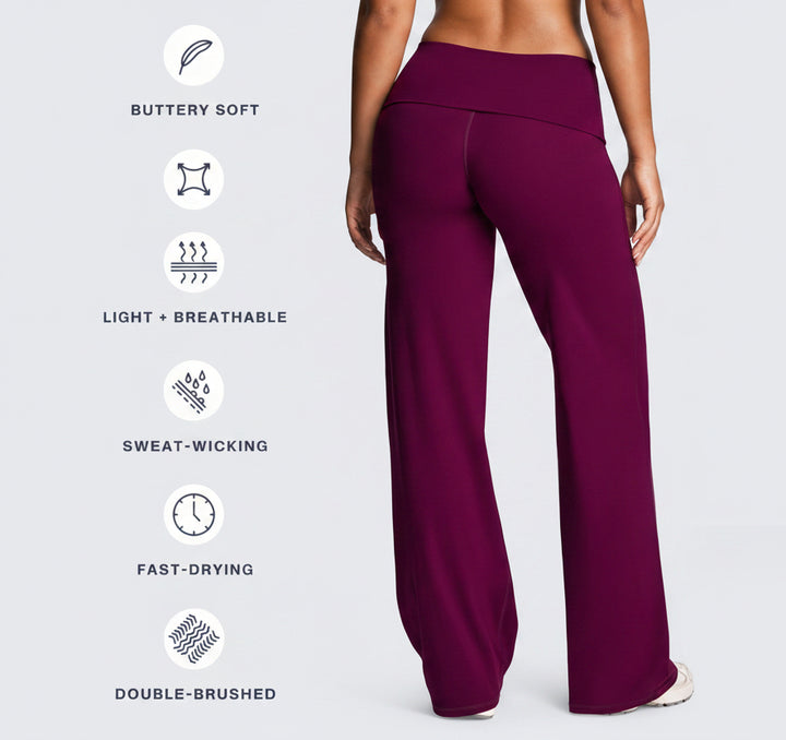 Vorti Fold-Over Wide Leg Bottoms 35