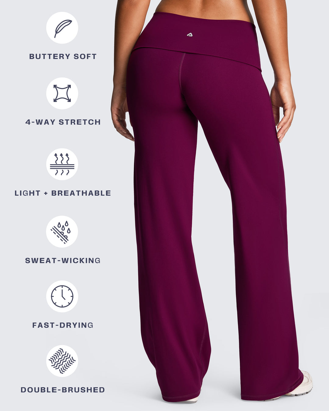 Vorti Fold-Over Wide Leg Bottoms 33