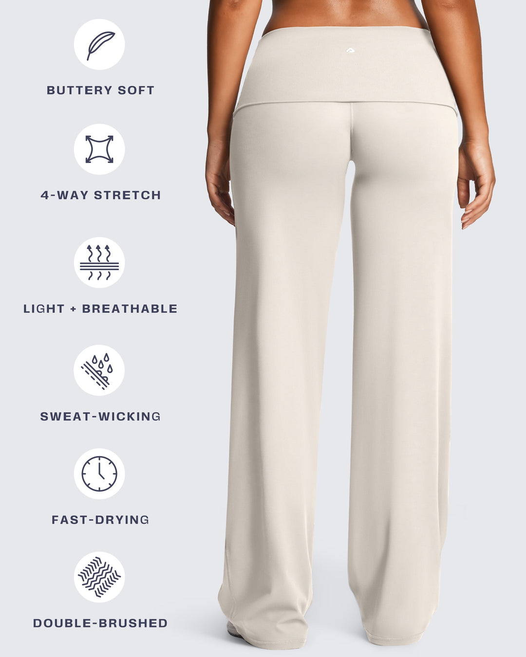 Vorti Fold-Over Wide Leg Bottoms 33