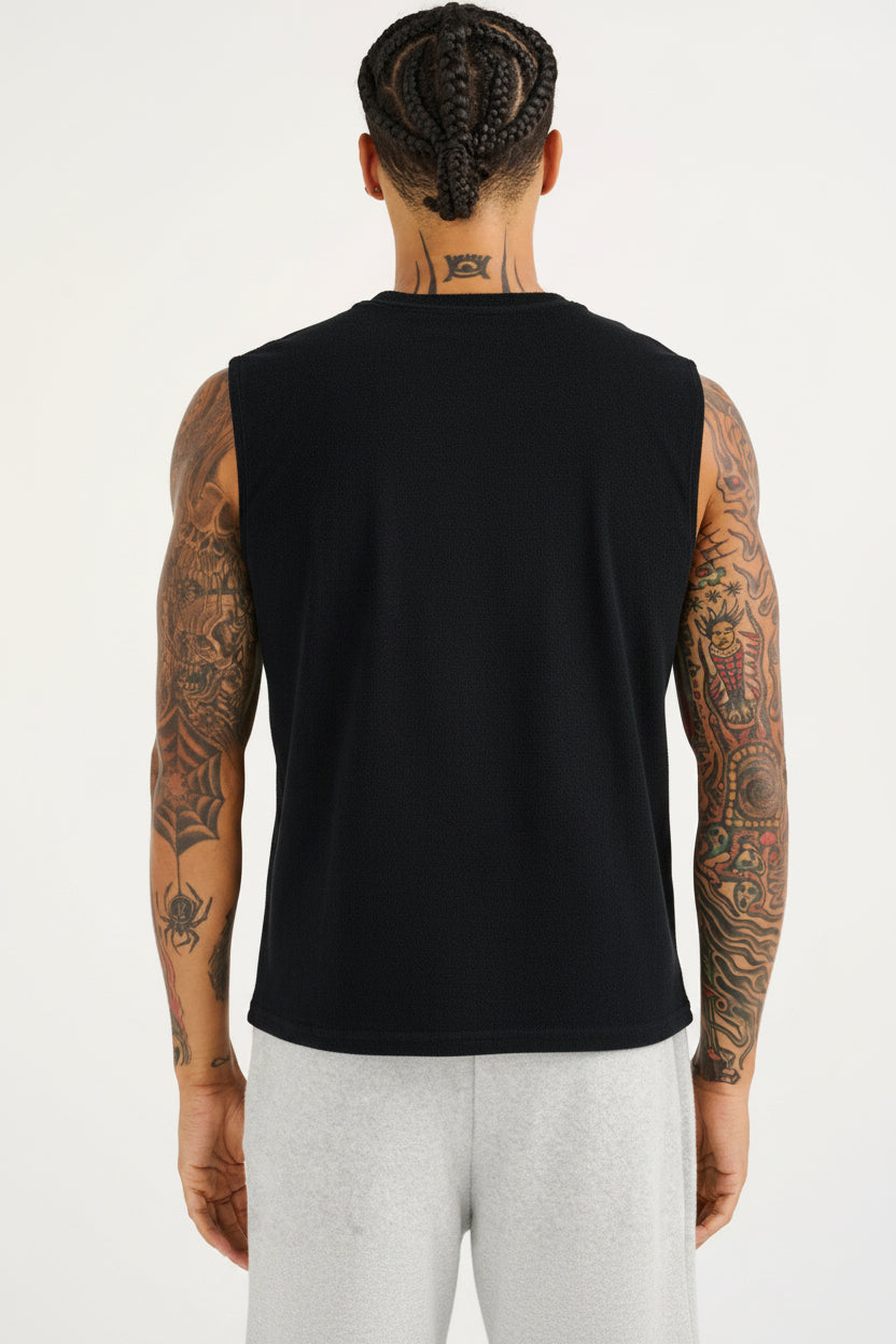 Terry Singlet - Black