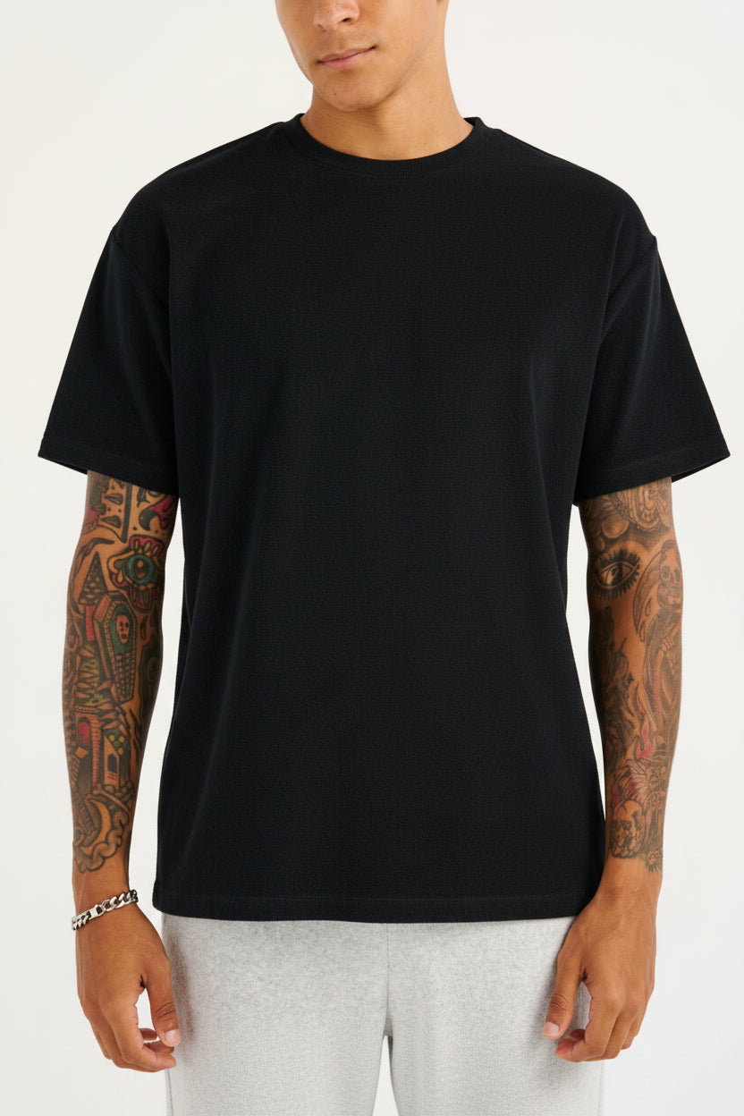 Vorti Terry Tee - Black